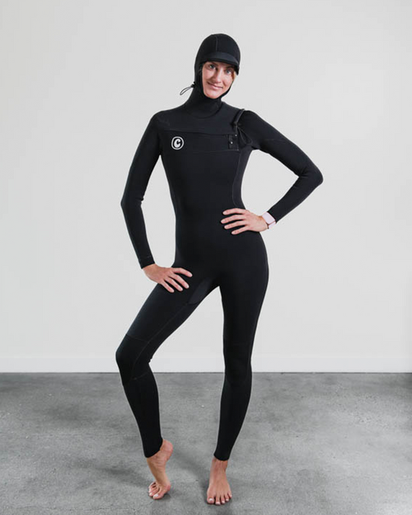 5+/4mm Women's Hooded Wetsuit